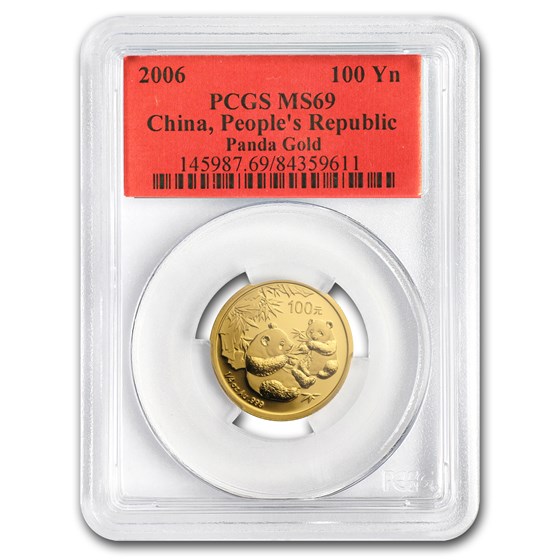 2006 China 1/4 oz Gold Panda MS-69 PCGS 2006 China 1/4 oz Gold Panda MS-69 PCGS